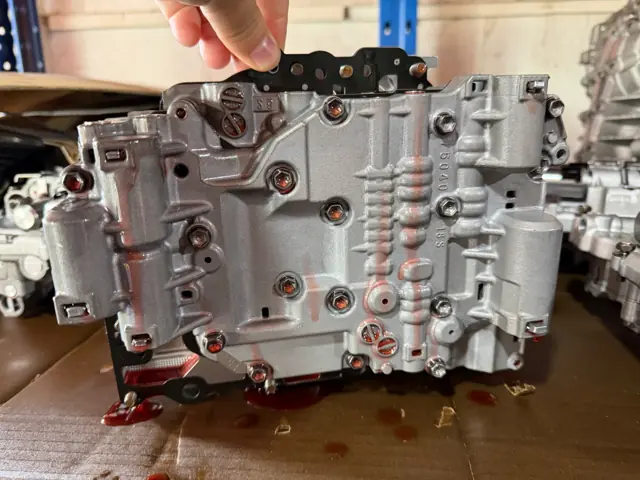 Valve body assembly on the workbench